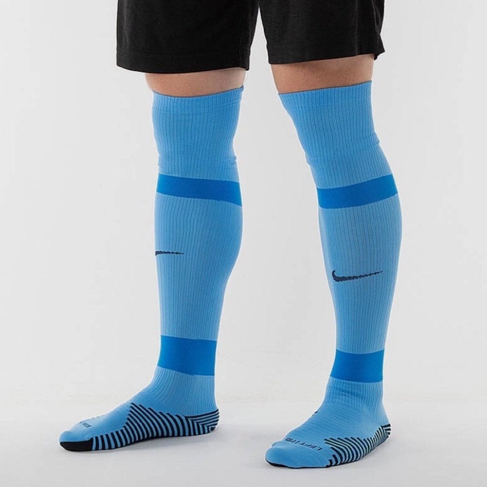 NIKE Matchfit Soccer Knee-High Socks - Blue/Black